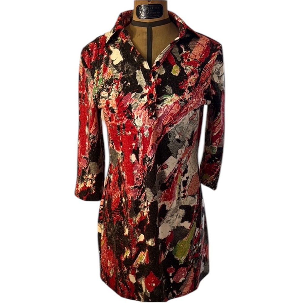 Vibrant Abstract Print Dress